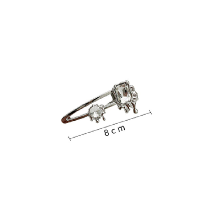 Wholesale Hair Clips Alloy Zircon Duckbill Clip Water Drop Design Sense JDC-HC-DDSL002