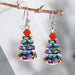 Jewelry WholesaleWholesale Christmas Tree Earrings Multilayer Electroplating Crystal Earrings MOQ≥3 JDC-ES-QiuX001 Earrings 秋萱 %variant_option1% %variant_option2% %variant_option3%  Factory Price JoyasDeChina Joyas De China