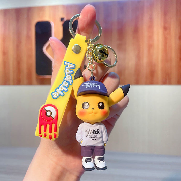 Wholesale Keychain PVC Soft Adhesive Cute Cartoon Doll Keychain (M) JDC-KC-JG272