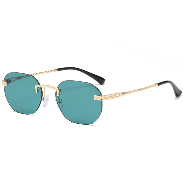 Jewelry WholesaleWholesale Women's Personality Rimless Irregular Sunglasses JDC-SG-JunL003 Sunglasses 俊莱 %variant_option1% %variant_option2% %variant_option3%  Factory Price JoyasDeChina Joyas De China