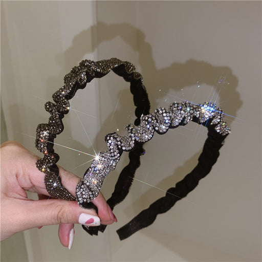 Jewelry WholesaleWholesale high-end full drill hairpin large intestine hair ring headband JDC-HD-DouY001 Headband 豆毓 %variant_option1% %variant_option2% %variant_option3%  Factory Price JoyasDeChina Joyas De China