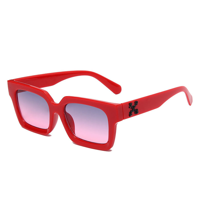 Wholesale leopard print uv4 outdoor transparent sunglasses frame （F)  JDC-SG-HNB004