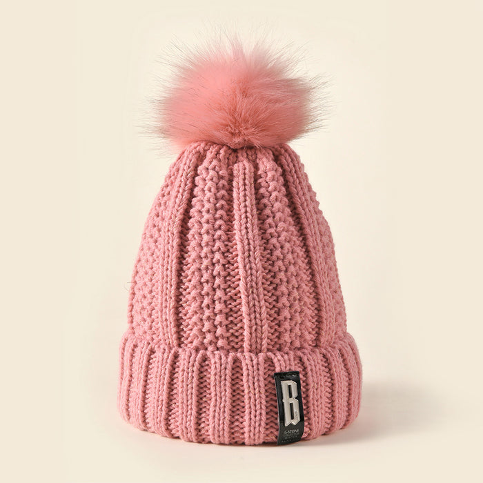 Wholesale Fashion Hat Acrylic Autumn Winter Thick Knitted Hat MOQ≥2 JDC-FH-YueH012