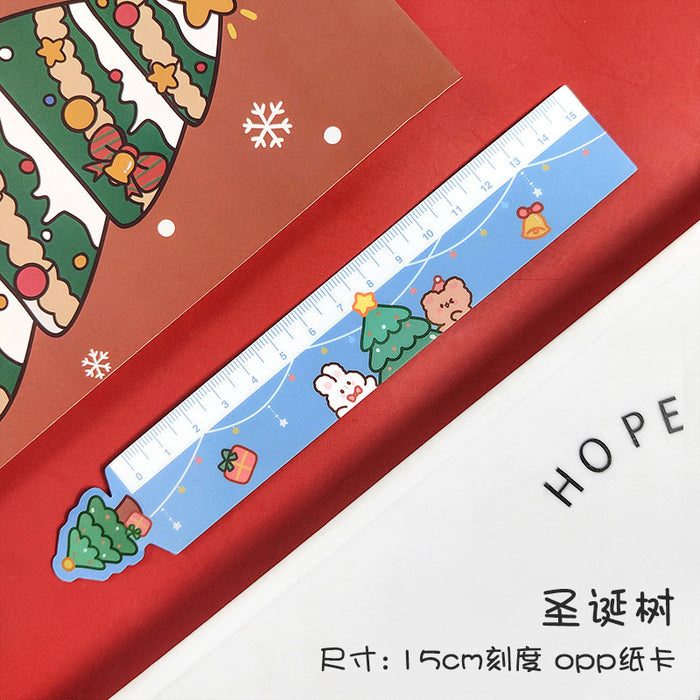 Wholesale Ruler Magnet Cartoon Magnetic Ruler Christmas MOQ≥2 JDC-RR-dichen003