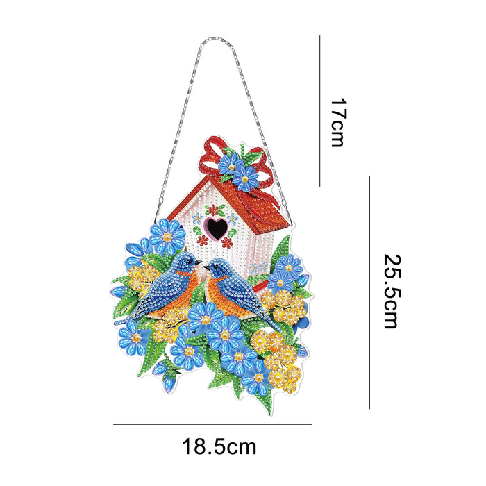 Wholesale Round Wreath Diamond Painting DIY Double Sided Point Drill Dream Catcher  MOQ≥2 JDC-DC-JSen004