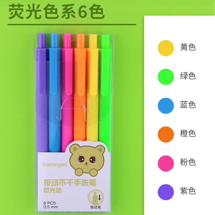 Wholesale Macaron Color Set Plastic Ballpoint Pen MOQ≥2 JDC-BP-LuDa003