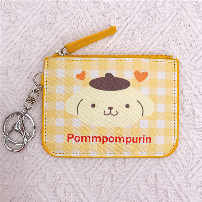 Wholesale Cartoon PU Card Holder Coin Purse Keychain (M) JDC-KC-YaLL005