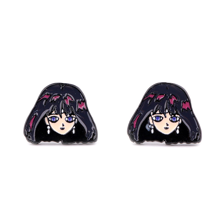 Wholesale Earring Alloy Cute Cartoon Cat Stud Earrings (M) JDC-ES-kubei010