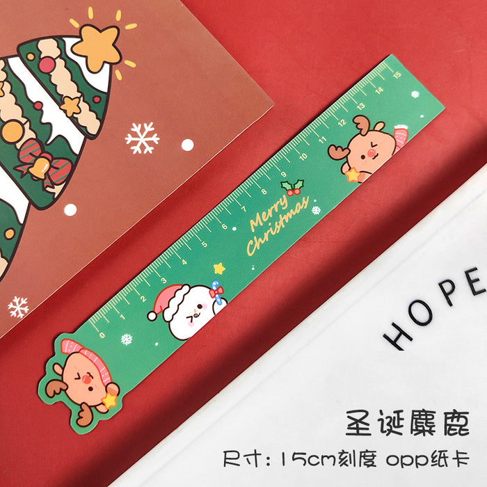 Wholesale Ruler Magnet Cartoon Magnetic Ruler Christmas MOQ≥2 JDC-RR-dichen003