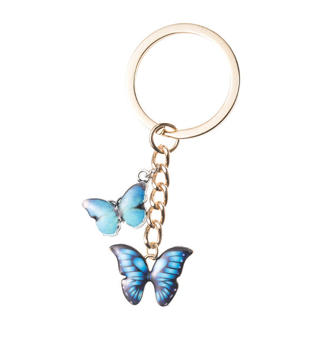 Wholesale Keychains For Backpacks Butterfly Alloy Keychain MOQ≥3 JDC-KC-HaoH002