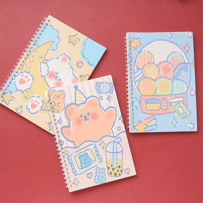 Wholesale Random A5 Cartoon Cute Coil Notebook MOQ≥2 JDC-NK-Zhimei001