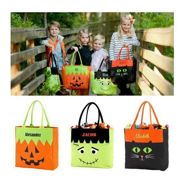 Wholesale Tote Bag Halloween Polyester Cartoon MOQ≥3 JDC-HB-HMLD002