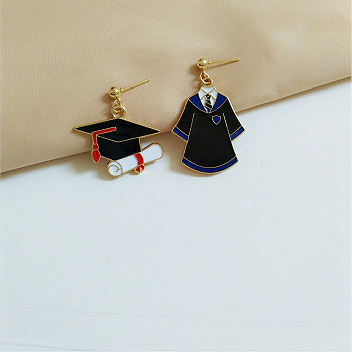 Wholesale Earrings Alloy Personality Hats Clothes JDC-ES-AiMei021