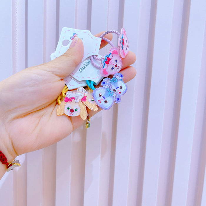 Wholesale Kids Hair Ring Dancing Bear Small Rubber Band Hair Ring JDC-HS-Jianman001