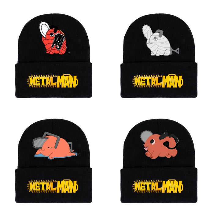 Wholesale Hat Acrylic Warm Cartoon Printing Roll Brim Knit Hat (M) JDC-FH-WDM008