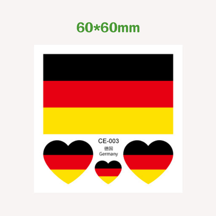 Wholesale Stickers World Cup Fans Flag Tattoo Stickers MOQ≥2 JDC-ST-RuiQ001