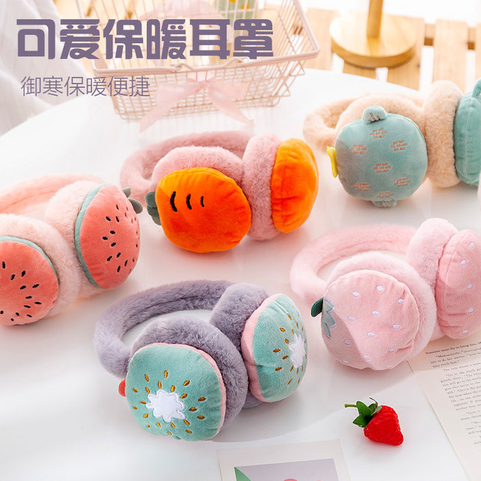 Wholesale Earmuffs Plush Kids Adjustable Fruit Earmuffs Warm JDC-EF-ZhuoH001