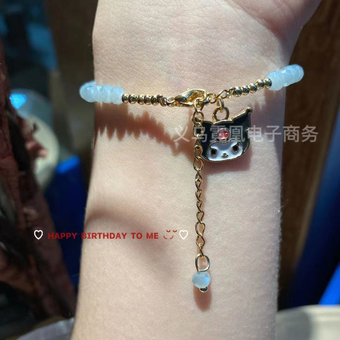 Wholesale Bracelet Cute Sweet Girl Girl Crystal Beaded Chain JDC-BT-NiHuang006