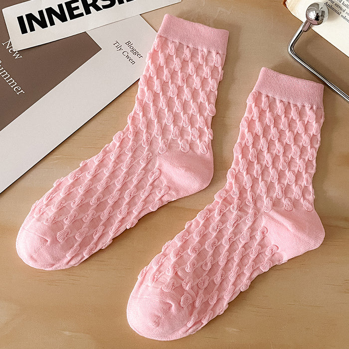 Wholesale Sock Cotton Sweat Absorbing Socks Bubble Socks MOQ≥2 JDC-SK-CYu022