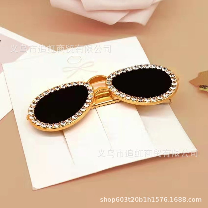 Wholesale Gift Metal Color Sunglasses Hair Clip Duck Bill Clip JDC-HC-Zhuih001