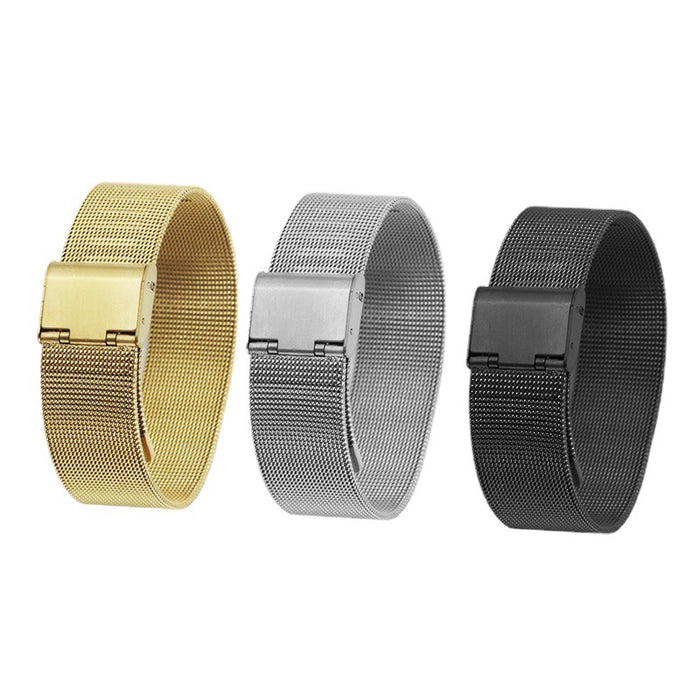 Wholesale 18MM Titanium Steel Buckle Metal Watch Band Bracelet JDC-WD-KSN007