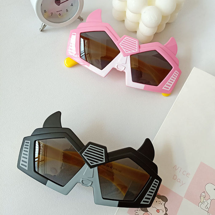 Jewelry WholesaleWholesale Silicone PC Cartoon Robot Kids Sunglasses JDC-SG-JingM008 Sunglasses 镜美 %variant_option1% %variant_option2% %variant_option3%  Factory Price JoyasDeChina Joyas De China