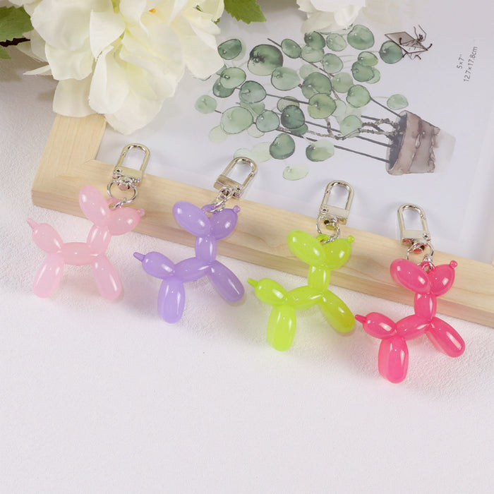 Wholesale Keychains Acrylic Cute Jelly Balloon Dog JDC-KC-YChen009