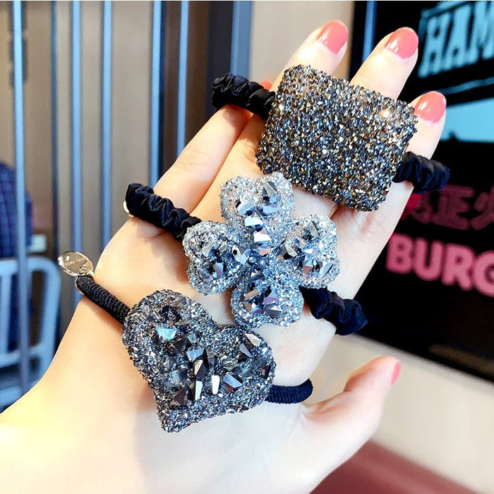 Jewelry WholesaleWholesale Simple Rhinestone Hair Tie Hair Accessories JDC-HS-DouY012 Hair Scrunchies 豆毓 %variant_option1% %variant_option2% %variant_option3%  Factory Price JoyasDeChina Joyas De China