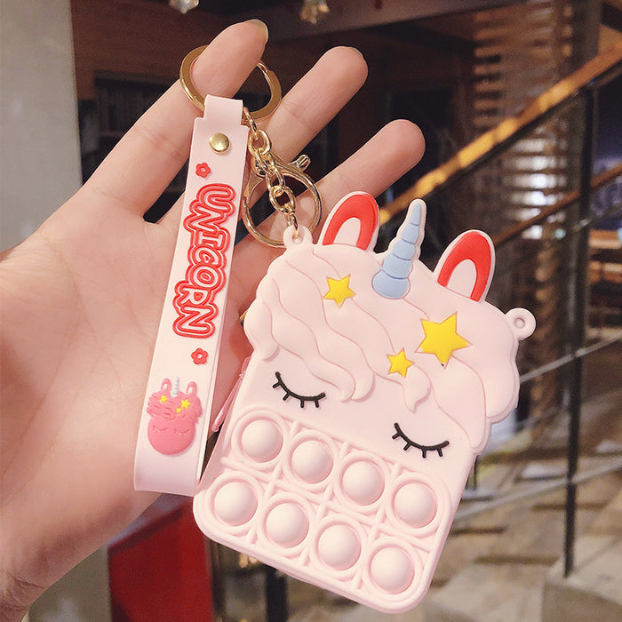 Jewelry WholesaleWholesale Cartoon Decompression Coin Purse Silicone Keychain JDC-KC-FeiRun025 Keychains 飞润 %variant_option1% %variant_option2% %variant_option3%  Factory Price JoyasDeChina Joyas De China