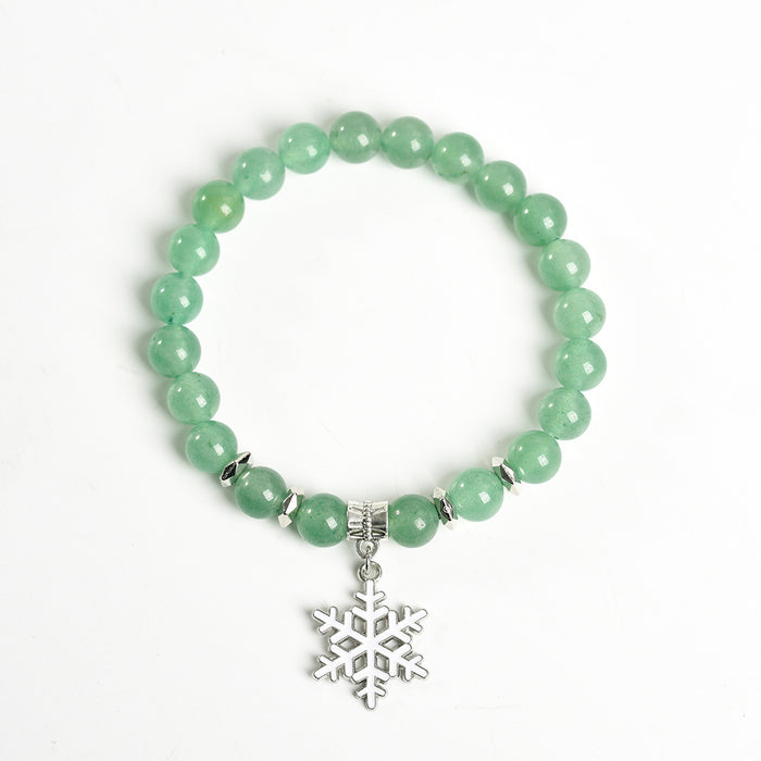 Wholesale Christmas Bracelet Cute Snowflake Crystal Creative Style JDC-BT-ZhiSF001