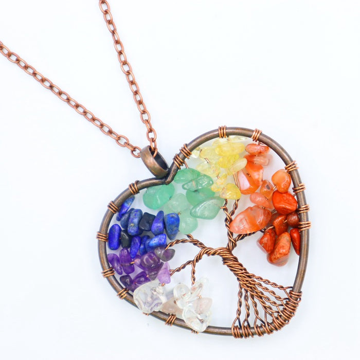 Wholesale 7 Colors Gravel Colorful Necklace JDC-NE-Xinyue002