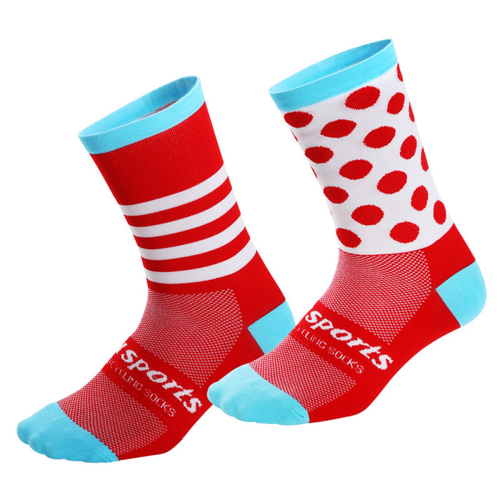 Wholesale Sock Nylon Cycling Socks Cycling Moisture Wicking Mid Tube JDC-SK-QiT003