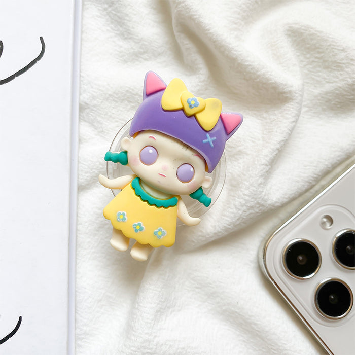 Wholesale Grip Epoxy Cute Cartoon Doll Sticker Cell Phone Airbag Holder JDC-PS-Xinx017