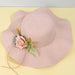 Jewelry WholesaleWholesale Papyrus Flower Strap Straw Hat MOQ≥2 JDC-FH-XLv001 Fashionhat 轩吕 %variant_option1% %variant_option2% %variant_option3%  Factory Price JoyasDeChina Joyas De China