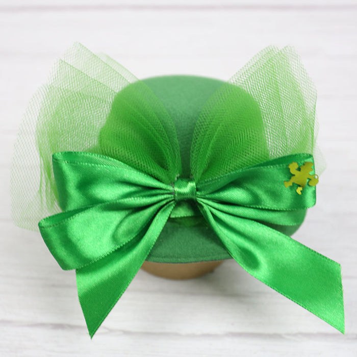 Wholesale PET Pulp Shamrock Green Hat Topper JDC-FH-Mais001