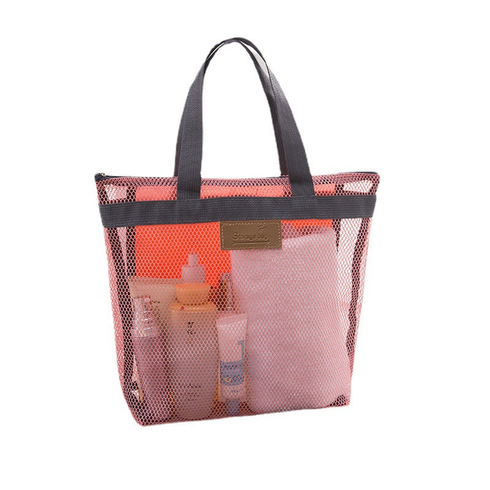 Jewelry WholesaleWholesale Portable Mesh Travel Beach Bag Cosmetic Bag JDC-HB-NaJ001 Handbags 欧诺达 %variant_option1% %variant_option2% %variant_option3%  Factory Price JoyasDeChina Joyas De China