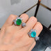 Jewelry WholesaleWholesale Emerald Copper Gold Plated Ring JDC-RS-HYM001 Rings 华优美 %variant_option1% %variant_option2% %variant_option3%  Factory Price JoyasDeChina Joyas De China