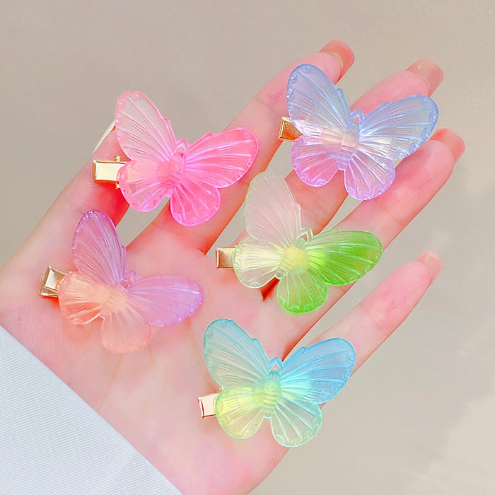 Jewelry WholesaleWholesale gradient color butterfly hair clip broken hair bang clip JDC-HC-I407 Hair Clips 溪南 %variant_option1% %variant_option2% %variant_option3%  Factory Price JoyasDeChina Joyas De China