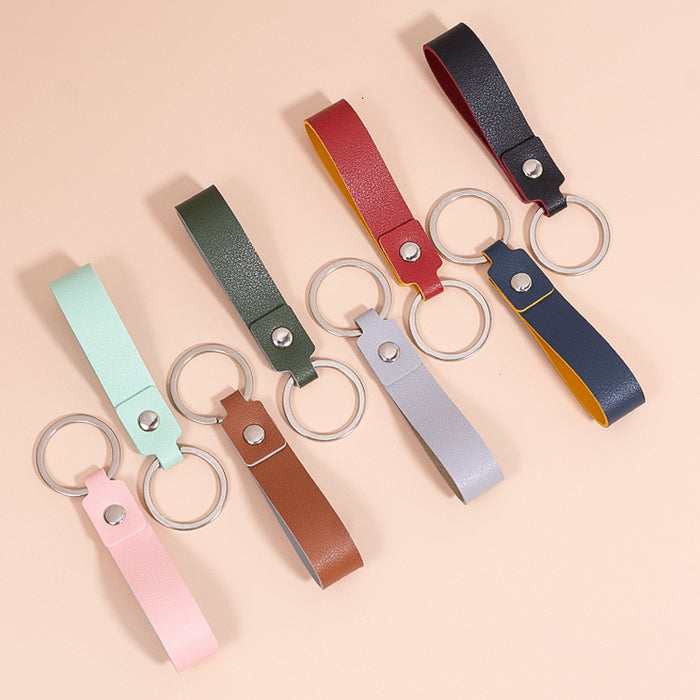 Wholesale Keychains PU Leather Business Lanyard MOQ≥2 JDC-KC-YouPeng004