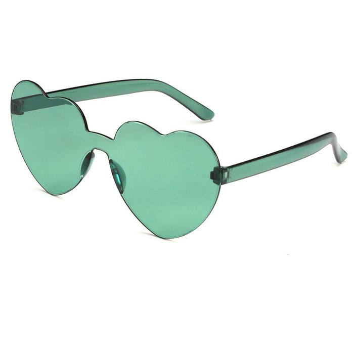 Wholesale PC material fashion love sunglasses men and women same style JDC-SG-AoMing001