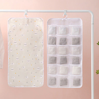 Wholesale PEVA Non Woven Hanging Fabric Storage Bag MOQ≥2 JDC-SB-Jiuf001