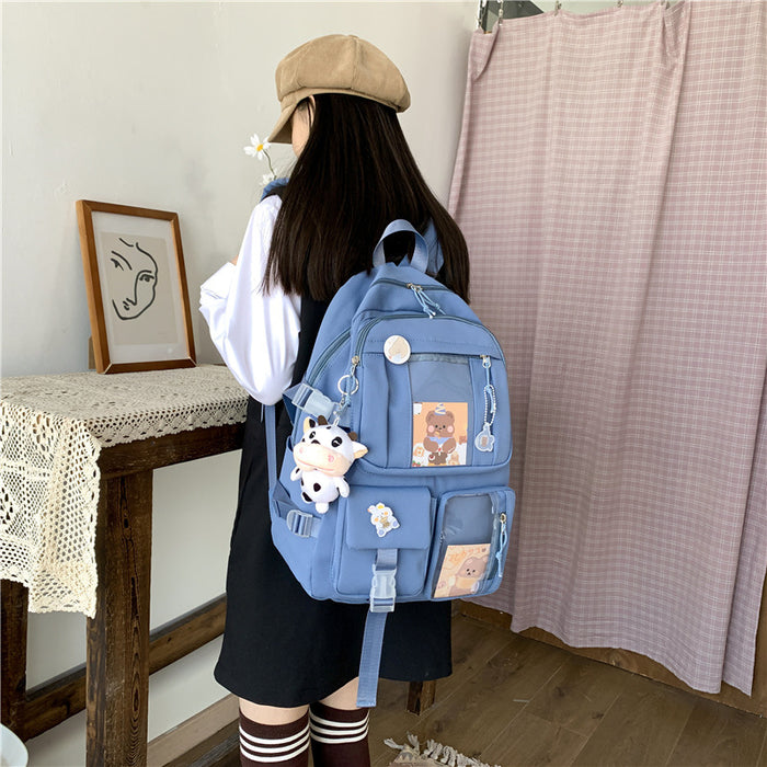 Wholesale Backpack Nylon Cute Student Bag JDC-BP-Zhibei004