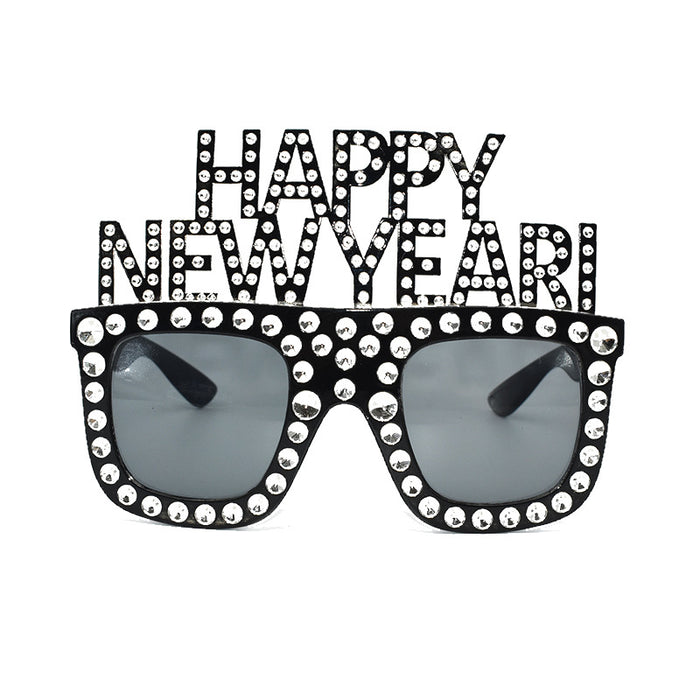 Wholesale Sunglasses PC 2023 Digital HAPPY NEW YEAR New Year's Eve Party Funny Shapes 10 pcs JDC-SG-SFY005