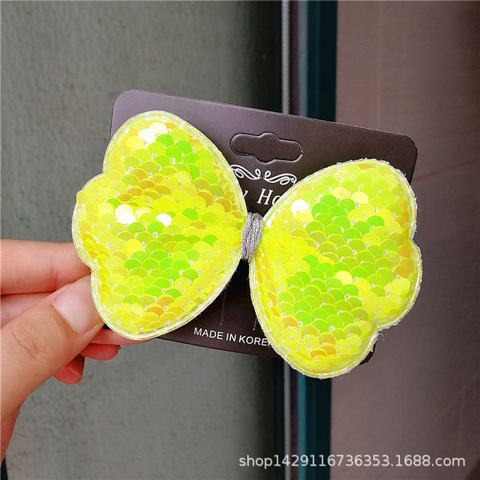 Jewelry WholesaleWholesale Kids Cute Bow Colorful Big Sequin Hair Clip JDC-HC-Manlun003 Hair Clips 漫沦 %variant_option1% %variant_option2% %variant_option3%  Factory Price JoyasDeChina Joyas De China