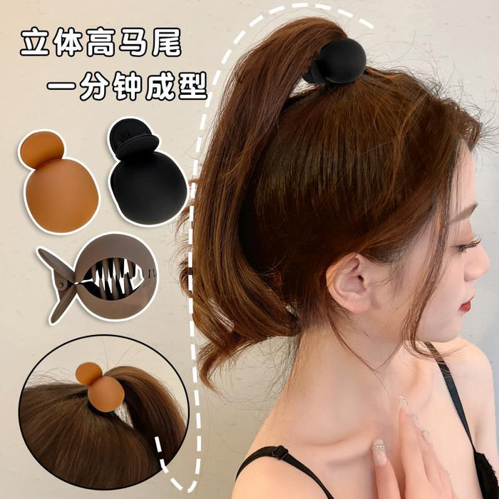 Wholesale Round Grab Clip High Ponytail Fixing Artifact Hair Clip JDC-HC-tengZ004