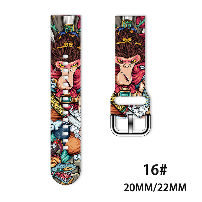 Wholesale Printed Tpu Watch Strap Wrist Strap JDC-WD-NuoQi051