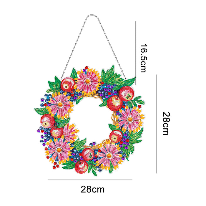 Wholesale Round Wreath Diamond Painting DIY Double Sided Point Drill Dream Catcher  MOQ≥2 JDC-DC-JSen004