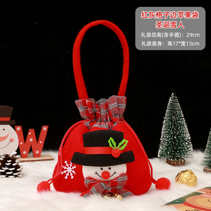 Wholesale Gift Box Christmas Apple Bag Round Bunch Mouth Gift Bag MOQ≥2 JDC-GB-QiaoC002