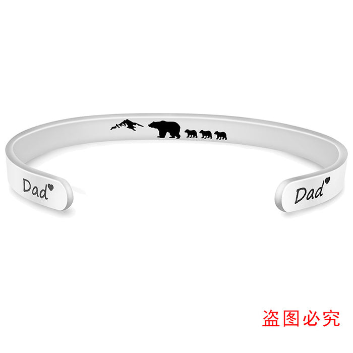 Jewelry WholesaleWholesale stainless steel bear father's Day gift Bracelet JDC-BT-ganggu008 Bracelet 钢古 %variant_option1% %variant_option2% %variant_option3%  Factory Price JoyasDeChina Joyas De China