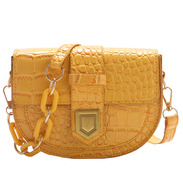 Wholesale PU Crocodile Pattern Chain Crossbody Shoulder Bag JDC-SD-Danze001